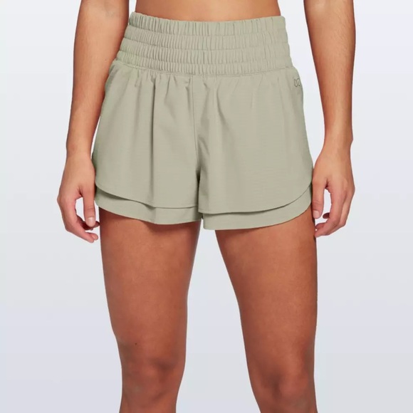 Calia Pants - Calia Step Up High Rise Performance Short in Smudge Sage XL